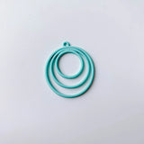 Metal Round Circle Loop Charms Eardrop Earring Accessories 10pcs