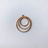 Metal Round Circle Loop Charms Eardrop Earring Accessories 10pcs