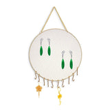 Metal Round Wall Hanging Jewelry Stand