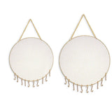 Metal Round Wall Hanging Jewelry Stand
