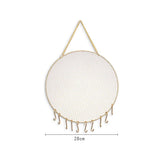 Metal Round Wall Hanging Jewelry Stand