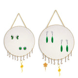 Metal Round Wall Hanging Jewelry Stand