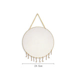 Metal Round Wall Hanging Jewelry Stand