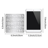 Metal Runes Stencil Elder Futhark Template Gothic Font Engraving