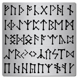 Metal Runes Stencil Elder Futhark Template Gothic Font Engraving
