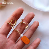 Metal Screw Ear Clip Converter DIY Clip on Earring Golden Silve