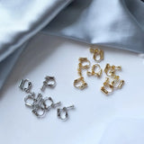 Metal Screw Ear Clip Converter DIY Clip on Earring Golden Silve
