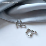 Metal Screw Ear Clip Converter DIY Clip on Earring Golden Silve