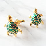 Metal Sea Turtle Cufflinks French Men's Daily Casual Business Shirt
