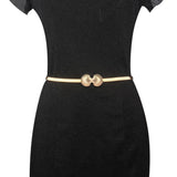 Metal Shell Elastic Women Belt Waist Chain Wedding Sweater Decoration
