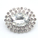 Metal Crystal Rhinestones Inlaid Sewing Button DIY Accessories