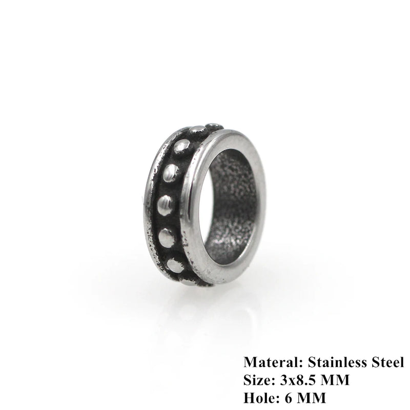 316L Stainless Steel European Spacer Beads for DIY Bracelets