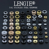 316L Stainless Steel European Spacer Beads for DIY Bracelets