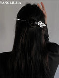 Metal Snake Shape Hairpin Hip-hop Punk Style Hair Fork