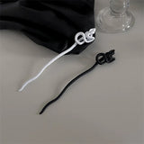 Metal Snake Shape Hairpin Hip-hop Punk Style Hair Fork