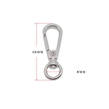 10Pcs Metal Snap Hooks Lobster Clasp KeyChain Carabiners