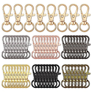 Metal Split Keychain Parts Key Chain with Open Jump Ring DIY Key Ring