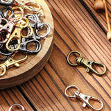 Metal Split Keychain Parts Key Chain with Open Jump Ring DIY Key Ring