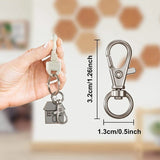 Metal Split Keychain Parts Key Chain with Open Jump Ring DIY Key Ring