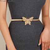 Metal Spring Belt Women's Elastic Waist Chain Girdle