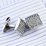 Rhinestone Crystal French Cufflinks Men's Shirt Cuff