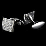 Rhinestone Crystal French Cufflinks Men's Shirt Cuff