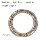 Stainless Steel Waterproof Guitar String Bracelet Charm Jewelry