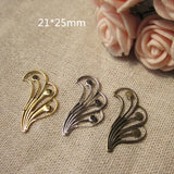 Metal Stamping Scrolling Cloud For Jewel Decoration, 21*25mm
