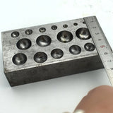 Metal Steel Dapping Block Jewelry Shaping Forming Doming Tool