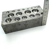 Metal Steel Dapping Block Jewelry Shaping Forming Doming Tool
