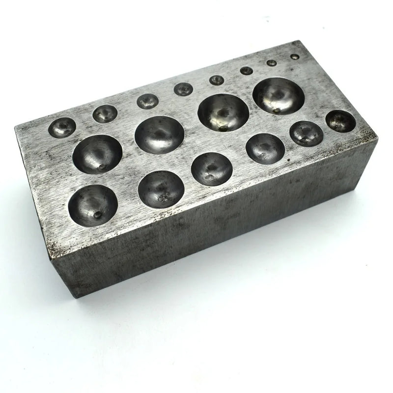 Metal Steel Dapping Block Jewelry Shaping Forming Doming Tool
