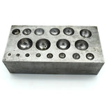 Metal Steel Dapping Block Jewelry Shaping Forming Doming Tool