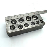 Metal Steel Dapping Block Jewelry Shaping Forming Doming Tool