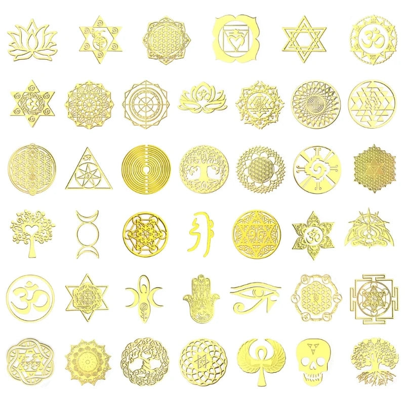 Metal Sticker Epoxy Resin Filler Silicone Mold Decorate Sticker Jewelry Making