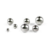 Metal Stripe Round Stainless Steel Spacer Beads 3/4/6/8MM Jewelry Making