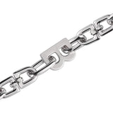 Metal Texture Heavy Industry Letter B Bracelet