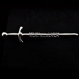 Gun-Black Big Sword Tie Clip Men's Accessories