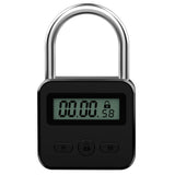 Metal Timer Lock LCD Display Electronic Time 99 Hours USB Rechargeable