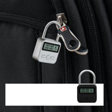 Metal Timer Lock LCD Display Electronic Time 99 Hours USB Rechargeable Padlock