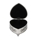 Vintage Love Heart Shape Jewelry Box, Travel Portable Chest Organizer