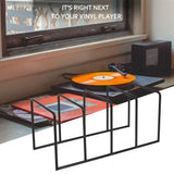 Metal Vinyl Record Display Shelf Turntable Storage Shelf Exhibit Stand Holder