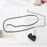 Metal Waist Chain Female PU Chain Belt with Skirt Dress Mini Bag BeltS