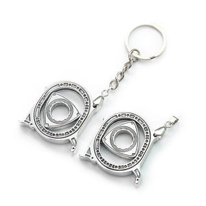 Rotatable Wankel Engine Pendant Keychain