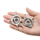 Rotatable Wankel Engine Pendant Keychain