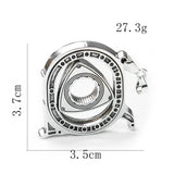 Rotatable Wankel Engine Pendant Keychain
