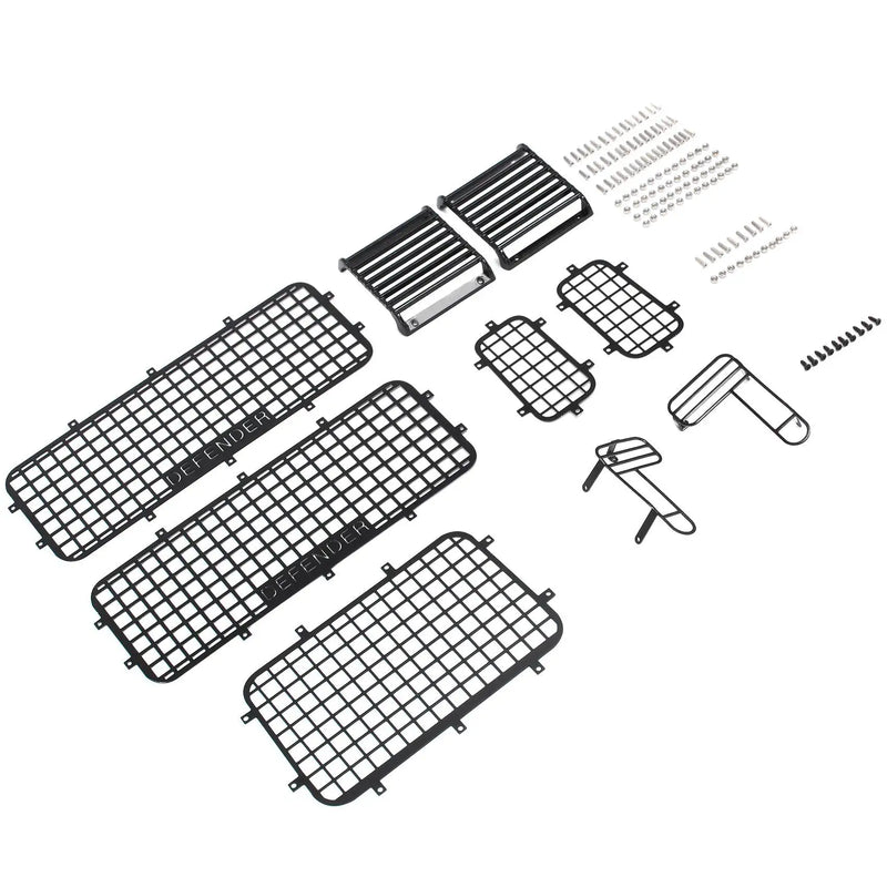 Metal Window Mesh Protective Net for TRX4 1/10 RC Crawler Car