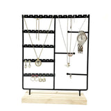 Metal Wood Earrings Display Necklace Chain Watch Jewelry Holder