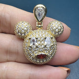 Metal Zircon Animal Pendant DIY Necklace Charms