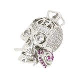 Purple Zircon Skull Jewelry Components Gold/Silver/Rosegold/Black