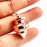 Egyptian Coil Copper Pendulum Healing Divining Scrying Point Ball